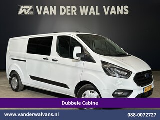Ford Transit Custom 2.0 TDCI 131pk L2H1 Dubbele Cabine Euro6 Airco | 5-Zits | Navigatie | Cruisecontrol | LED | 2800kg Trekhaak Stoelverwarming, Parkeersensoren, Achterklep