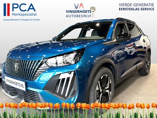 Peugeot 2008 1.2 Hybrid 145 Pk Allure * Navigatie * Keyless Open & Start * Dodehoekbewaking * Camera voor & Achter * Ckimate & Adaptive Cruise Control * Vingerhoets; Vierde Generatie Eersteklas Service. Al meer dan 100 jaar een begrip in de Brabantse Kempen.