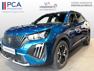 Peugeot 2008 1.2 Hybrid 145 Pk Allure * Navigatie * Keyless Open & Start * Dodehoekbewaking * Camera voor & Achter * Ckimate & Adaptive Cruise Control * Vingerhoets; Vierde Generatie Eersteklas Service. Al meer dan 100 jaar een begrip in de Brabantse Kempen.