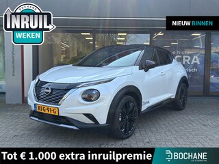 Nissan Juke 1.6 Hybrid N-Design DEMO | Climate Control | Verwarmbaar stuurwiel | Stoelverwarming | Adaptieve Cruise Control | Voorruitverwarming | Navigatiesysteem | Achteruitrijcamera | Fabrieksgarantie