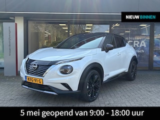 Nissan Juke 1.6 Hybrid N-Design DEMO | Climate Control | Verwarmbaar stuurwiel | Stoelverwarming | Adaptieve Cruise Control | Voorruitverwarming | Navigatiesysteem | Achteruitrijcamera | Fabrieksgarantie
