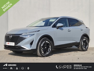 Nissan Qashqai 1.3 MHEV Xtronic N-Connecta / Facelift Model / Fabrieksgarantie tot 03-2028<100.000 / Trekgewicht 1800 kg / Cold Pack & Pack Easy / Panorama dak / Head Up Display / Elektrische achterklep / Adaptief cruise control / Rondomzicht camera /