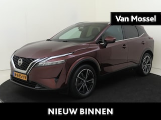Nissan Qashqai 1.3 MHEV Xtronic Tekna Design Pack | airco automatisch | Apple Carplay/Android | cruise control adaptief met Stop&Go en stuurhulp | dodehoekdetectie met correctie | file assistent  | lederen/stof bekleding | lichtmetalen velgen 19" | matrix LED koplampen | navigatiesysteem full map ||