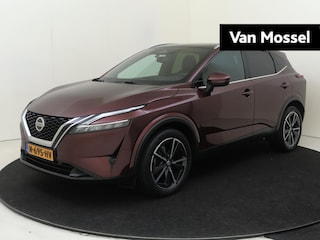 Nissan Qashqai 1.3 MHEV Xtronic Tekna Design Pack | airco automatisch | Apple Carplay/Android | cruise control adaptief met Stop&Go en stuurhulp | dodehoekdetectie met correctie | file assistent  | lederen/stof bekleding | lichtmetalen velgen 19" | matrix LED koplampen | navigatiesysteem full map ||
