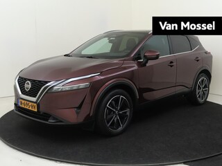 Nissan Qashqai 1.3 MHEV Xtronic Tekna Design Pack | airco automatisch | Apple Carplay/Android | cruise control adaptief met Stop&Go en stuurhulp | dodehoekdetectie met correctie | file assistent  | lederen/stof bekleding | lichtmetalen velgen 19" | matrix LED koplampen | navigatiesysteem full map ||