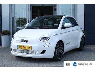 Fiat 500 La Prima 24 kWh | Adaptieve Cruise | Pano | Leder | Stoelverwarming | Camera | JBL Audio | Navi | Carplay | Keyless