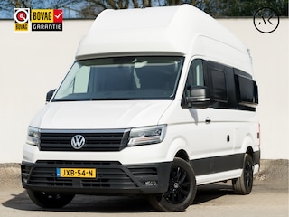 Volkswagen Crafter Grand California XXL 177Pk Automaat (LED KOPLAMPEN, STOELVERWARMING, KEUKEN, CENTRALE VERWARMING, KOELKAST, TOILET, DOUCHE, THULE ZONNESCHERM, FIETSENDRAGER, ZOET WATER)