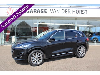Ford Kuga 2.5-225pk PHEV 'Vignale' Plug-in Hybrid Automaat. Luxe hybride rijden voor een reëel bedrag ! Adaptieve Cruise Control, Climate Control, Stoel-, stuur-, voorraam- en achterbankverwarming, Side- en lane assist, Camera, Head-up display etc.