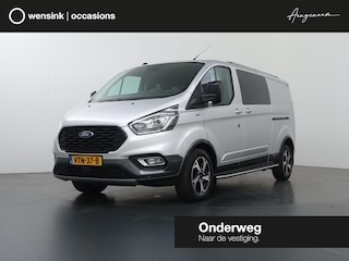 Ford Transit Custom 320 2.0 TDCI | L2 H1 | Active | Dubbele Cabine | Schuifdeur L + R | Trekhaak | LM Velgen | Treeplanken | 5-zits | Parkeercamera | Navigatie
