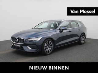 Volvo V60 2.0 T6 Recharge AWD Inscription | Automaat | Trekhaak | Navigatie | Apple Carplay / Android Auto | Camera | Cruise Control | Leder | Stoel-/ Stuur verwarming | Parkeersensoren achter | Climate Control | Lane Assist | LMV |
