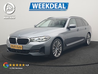 BMW 5-serie Touring 530e Business Edition Plus PHEV 293pk Dealer O.H. | Trekhaak Af Fabriek | Adaptive Cruise | 360 Camera | Lederen Comfortzetels Verwarmd | Blis | Apple Carplay | Hifi Audio | 19"L.M | Plug In Hybrid |
