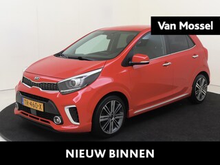 Kia Picanto 1.2 CVVT GT-Line | Apple Carplay/Android | cruise control | electronic climate control | lederen bekleding | lichtmetalen velgen 16" | navigatiesysteem full map | voorstoelen verwarmd |