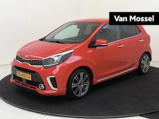 Kia Picanto 1.2 CVVT GT-Line | Apple Carplay/Android | cruise control | electronic climate control | lederen bekleding | lichtmetalen velgen 16" | navigatiesysteem full map | voorstoelen verwarmd |