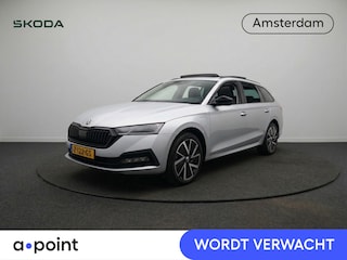Skoda Superb combi First Edition 1.5 TSI m-HEV 150 pk Automaat (DSG) | Verlengde garantie | Navigatie | Panoramadak | Parkeersensoren | Achteruitrijcamera | Stoelverwarming |