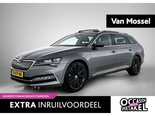 Skoda Superb Combi 1.4 TSI iV Sportline Business | WORDT VERWACHT | SOH 97,6% | LAURIN & KLEMENT | PANORAMADAK | ACHTERUITRIJCAMERA | MEMORY | TREKHAAK | LEDEREN STOELEN | STOELVENTILATIE | STOELVERWARMING | STUURVERWARMING | CANTON AUDIO |