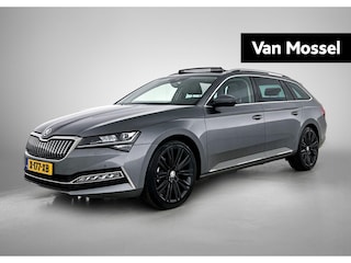 Skoda Superb Combi 1.4 TSI iV Sportline Business | WORDT VERWACHT | SOH 97,6% | LAURIN & KLEMENT | PANORAMADAK | ACHTERUITRIJCAMERA | MEMORY | TREKHAAK | LEDEREN STOELEN | STOELVENTILATIE | STOELVERWARMING | STUURVERWARMING | CANTON AUDIO |