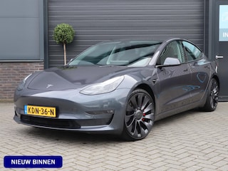 Tesla Model 3 Performance AWD 75 kWh | 92.6% SOH | FSD 3 | Stuur, stoel en achterbank verwarmd