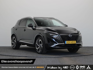 Nissan Qashqai 158pk MHEV Xtronic Tekna Plus | Lederen bekleding | Elektrisch verstelbare voorstoelen | Stoel, stuur en voorrruit verwarming | Panoramadak | BOSE Audio |