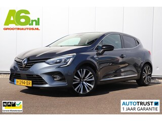Renault Clio 1.0 TCe Initiale Paris 101PK Groot Navigatie Achteruitrijcamera Lederen Bekleding 17 inch LMV