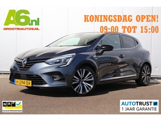 Renault Clio 1.0 TCe Initiale Paris 101PK Groot Navigatie Achteruitrijcamera Lederen Bekleding 17 inch LMV