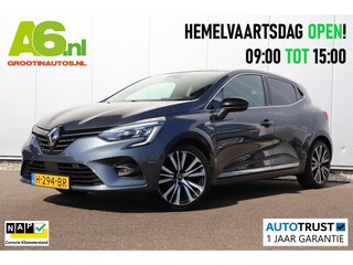 Renault Clio 1.0 TCe Initiale Paris 101PK Groot Navigatie Achteruitrijcamera Lederen Bekleding 17 inch LMV