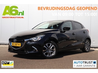 Mazda 2 1.5 Skyactiv-G GT-Luxury Automaat Half Leder Head Up Display Navigatie Carplay Achteruitrijcamera Stoelverwarming Clima Cruise Keyless Entry