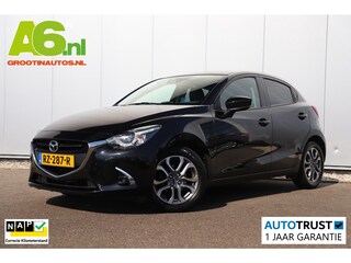 Mazda 2 1.5 Skyactiv-G GT-Luxury Automaat Half Leder Head Up Display Navigatie Carplay Achteruitrijcamera Stoelverwarming Clima Cruise Keyless Entry