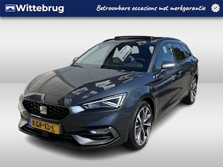 Seat Leon Sportstourer 1.4 TSI eHybrid PHEV FR Business Intense / AUTOMAAT/ PANO/ CAMERA/ PARK. SENSOREN/ MEMORY SEATS/ DCC/ ELEK. ACHTERKLEP/ DODE HOEK/ KEYLESS/ LED/ STOEL-STUURVERWARM./ FULL LINK/ ADAPT. CRUISE/ NAVI/ CLIMA/ DAB/ 18" LMV