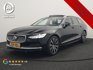 Volvo V90 T6 AWD Ultimate Bright PHEV 350pk | Panodak | Adaptive Cruise | Camera | Harman / Kardon | Lederen Sportstoelen Memory & Verwarmd | Google Assistent | Keyless | Stuur Verwarmd | Blis | Apple Carplay | DAB | Virtual | Plug In Hybrid |