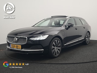 Volvo V90 T6 AWD Ultimate Bright PHEV 350pk | Panodak | Adaptive Cruise | Camera | Harman / Kardon | Lederen Sportstoelen Memory & Verwarmd | Google Assistent | Keyless | Stuur Verwarmd | Blis | Apple Carplay | DAB | Virtual | Plug In Hybrid |