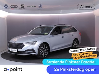 Skoda Octavia Combi 1.4 TSI iV PHEV Sportline Business 204 pk Automaat (DSG) | SOH 96% |  Verlengde garantie | Navigatie | Parkeersensoren | Adaptieve cruise control | Stoelverwarming |