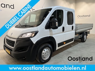 Peugeot Boxer 2.2 BlueHDi 165 PK L4 Pro Zwaar DC Dubbel Cabine Open Laadbak / Luchtvering / Trekhaak 3.000 KG / Airco / Cruise Control / Navigatie