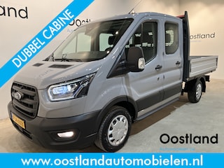 Ford Transit 2.0 TDCI L2H1 130 PK DC Dubbel Cabine Trend Open Laadbak / Euro 6 / Airco / Cruise Control / Trekhaak / Camera / Xenon / 19.400 KM !!