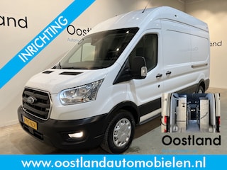 Ford Transit 350 2.0 TDCI L3H3 Trend 170 PK Servicebus / Inrichting / Euro 6 / Schuifdeur L + R / Oprijplateau / Airco / CarPlay / Camera / Trekhaak / 3-Zits