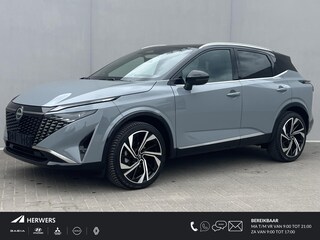 Nissan Qashqai 1.3 MHEV Xtronic Tekna Plus / 1800kg Trekgewicht / Apple Carplay Android Auto / Bose Audio Installatie / Panorama Dak / Stoel,- Stuur en Voorruit Verwarming / Leder- Alcantara Interieur /