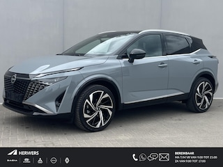Nissan Qashqai 1.3 MHEV Xtronic Tekna Plus / 1800kg Trekgewicht / Apple Carplay Android Auto / Bose Audio Installatie / Panorama Dak / Stoel,- Stuur en Voorruit Verwarming / Leder- Alcantara Interieur /