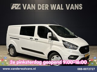 Ford Transit Custom 2.0 TDCI 131pk L2H1 Dubbele Cabine Euro6 Airco | 6-Zits | Navigatie | LED | Apple Carplay | Cruisecontrol Android Auto, Parkeersensoren, Stoelverwarming, Verwarmde voorruit, 2800kg trekvermogen