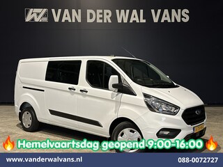 Ford Transit Custom 2.0 TDCI 131pk L2H1 Dubbele Cabine Euro6 Airco | 6-Zits | Navigatie | LED | Apple Carplay | Cruisecontrol Android Auto, Parkeersensoren, Stoelverwarming, Verwarmde voorruit, 2800kg trekvermogen