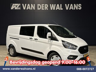 Ford Transit Custom 2.0 TDCI 131pk L2H1 Dubbele Cabine Euro6 Airco | 6-Zits | Navigatie | LED | Apple Carplay | Cruisecontrol Android Auto, Parkeersensoren, Stoelverwarming, Verwarmde voorruit, 2800kg trekvermogen