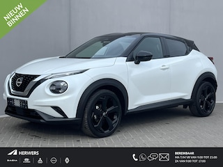 Nissan Juke 1.0 DIG-T Tekna Automaat / Dode Hoek Detectie / Stuur-, Stoel- en Voorruitverwarming / Apple Carplay&Android Auto / 360 Camera / Cold Pack / Adaptief Cruise Control /