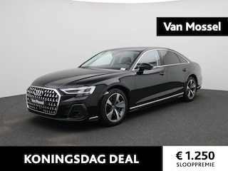 Audi A8 60 TFSI e quattro | Dynamische vierwielbesturing | Stoelventilatie | Massagestoelen | Luchtvering | Bang & Olufsen sound system | Head-up display | Leder | Akoestisch glas | Navigatie | 19' velgen | Elektrisch verstelbare stoelen |