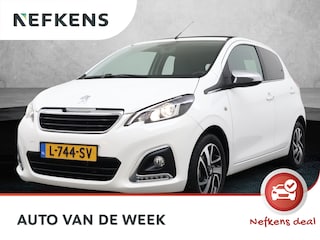 Peugeot 108 Allure TOP! 72pk | Navigatie via Apple Carplay / Android Auto | Elektrisch vouwdak | Achteruitrijcamera | Climate Control | Keyless | Bluetooth | DAB+ radio | Automatisch dimlicht | Multifunctioneel lederen stuurwiel | Donker getint glas | 15" lichtmetalen velgen |