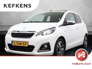 Peugeot 108 Allure TOP! 72pk | Navigatie via Apple Carplay / Android Auto | Elektrisch vouwdak | Achteruitrijcamera | Climate Control | Keyless | Bluetooth | DAB+ radio | Automatisch dimlicht | Multifunctioneel lederen stuurwiel | Donker getint glas | 15" lichtmetalen velgen |