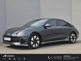 Hyundai Ioniq 6 Lounge 77.4 kWh Automaat / SOH 100% / Fabrieksgarantie tot 03-2028 / Dealer onderhouden / CCS snellader / Elektrische stoelen met Relax / Head Up Display / warmtepomp / Camera / Apple Carplay Android / 18" LM wielen / Stuur- Stoel & Achterbank verwarming / Stoelventilatie /