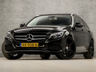 Mercedes-Benz C-klasse 180 AMG Edition 1 156Pk Automaat (PANORAMADAK, BLACK PACK, GROOT NAVI, LEDER, GETINT GLAS, SPORTSTOELEN, STOELVERWARMING, CRUISE, NIEUWSTAAT)