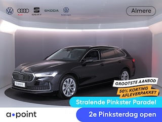 Skoda Superb Combi 1.5 TSI MHEV First Edition 150 pk Automaat (DSG) | Verlengde garantie | Navigatie | Parkeersensoren (Park assist) | Rondomzicht camera | Stoelverwarming |