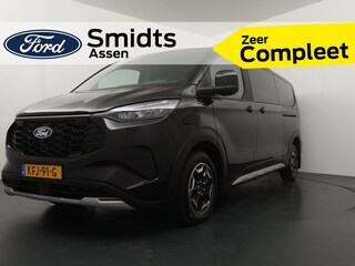 Ford Tourneo Custom Active 340 2.5 PHEV 233 pk L2 8 persoons | Trekhaak | Winter Pack | B&O | Camera | 2x schuifdeur | Adapt. cruise | LED | 17" | 4 seiz. banden | 1850kg trekgewicht |