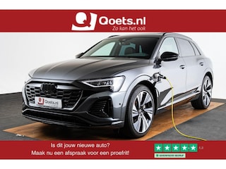 Audi Q8 e-tron 55 quattro Advanced Edition 115 kWh Panoramadak - Trekhaak - Privacy glas - Stoelverwarming vóór - Uitgebreide interieurvoorverwarming - B&O - Achterruitrijcamera - Verkeersbordherkenning -