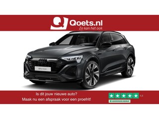 Audi Q8 e-tron 55 quattro Advanced Edition 115 kWh Panoramadak - Trekhaak - Privacy glas - Stoelverwarming vóór - Uitgebreide interieurvoorverwarming - B&O - Achterruitrijcamera - Verkeersbordherkenning -