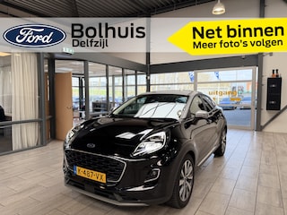 Ford Puma EcoBoost Hybrid 125pk Titanium X | Dealer onderhouden | Winterpack | Adapt Cruise | Dodehoek detectie | Elek. achterklep | B&O | All-Seasons |